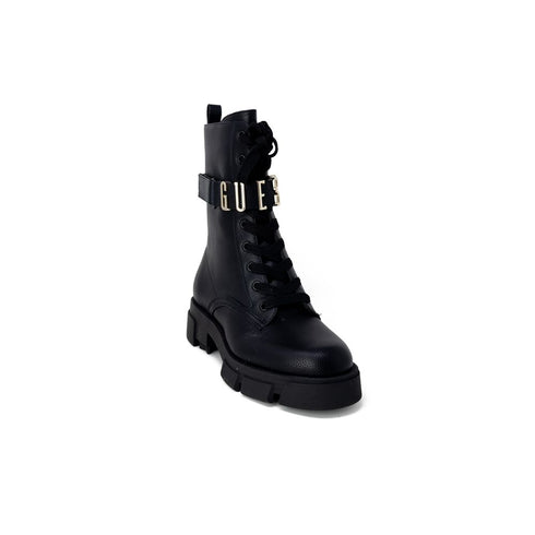 Guess Black Leather Leather Boot